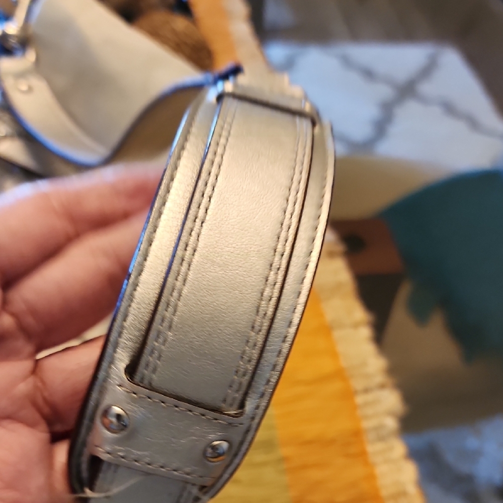 Coach Gray Shoulder Bag with Silver Hardware - Picture 14 of 16